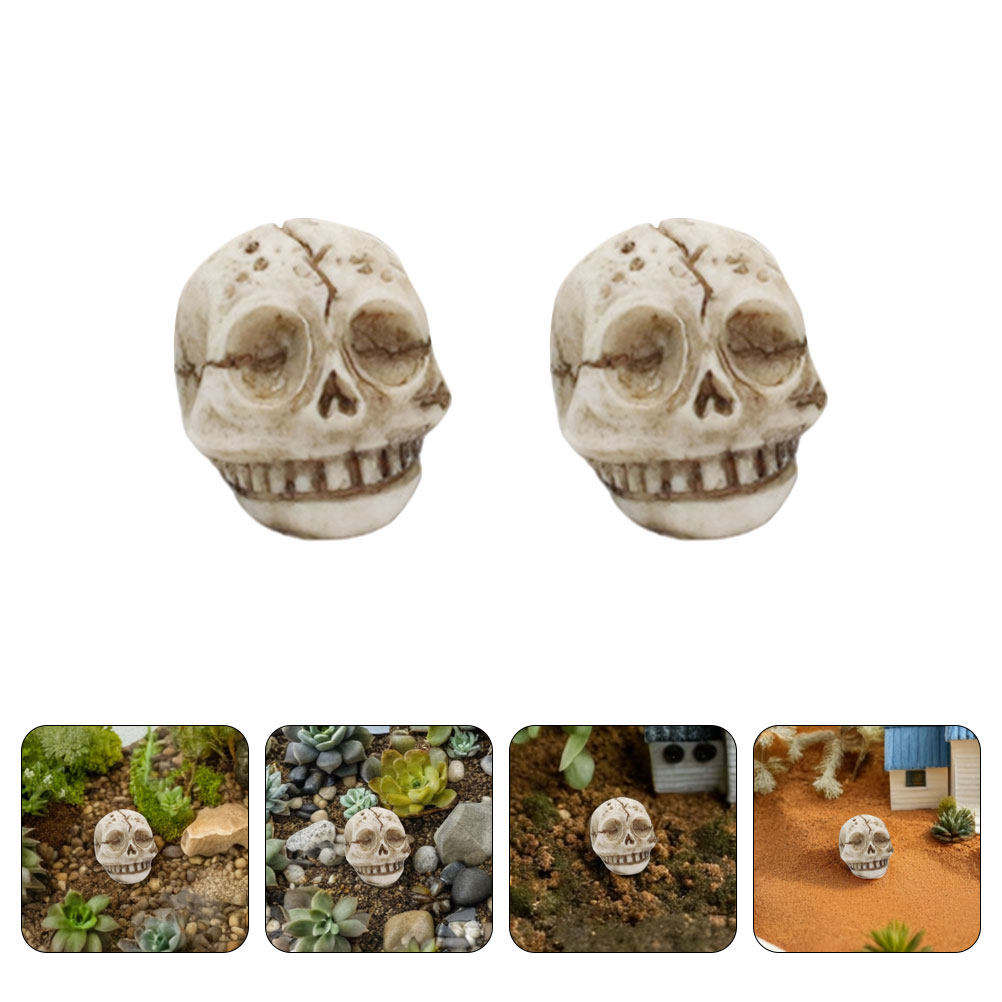 Aquarium Decor - 20 Adet Reçine, Güler Yüzlü Kafatası