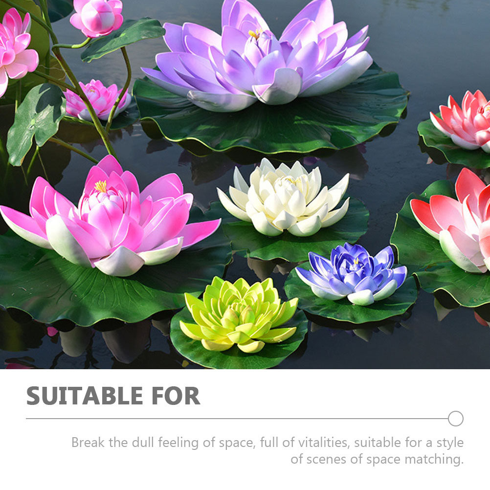 8 Adet Yapay Lotus Çiçeği, Yüz - Aquarium Decor incelemesi ve fiyatı