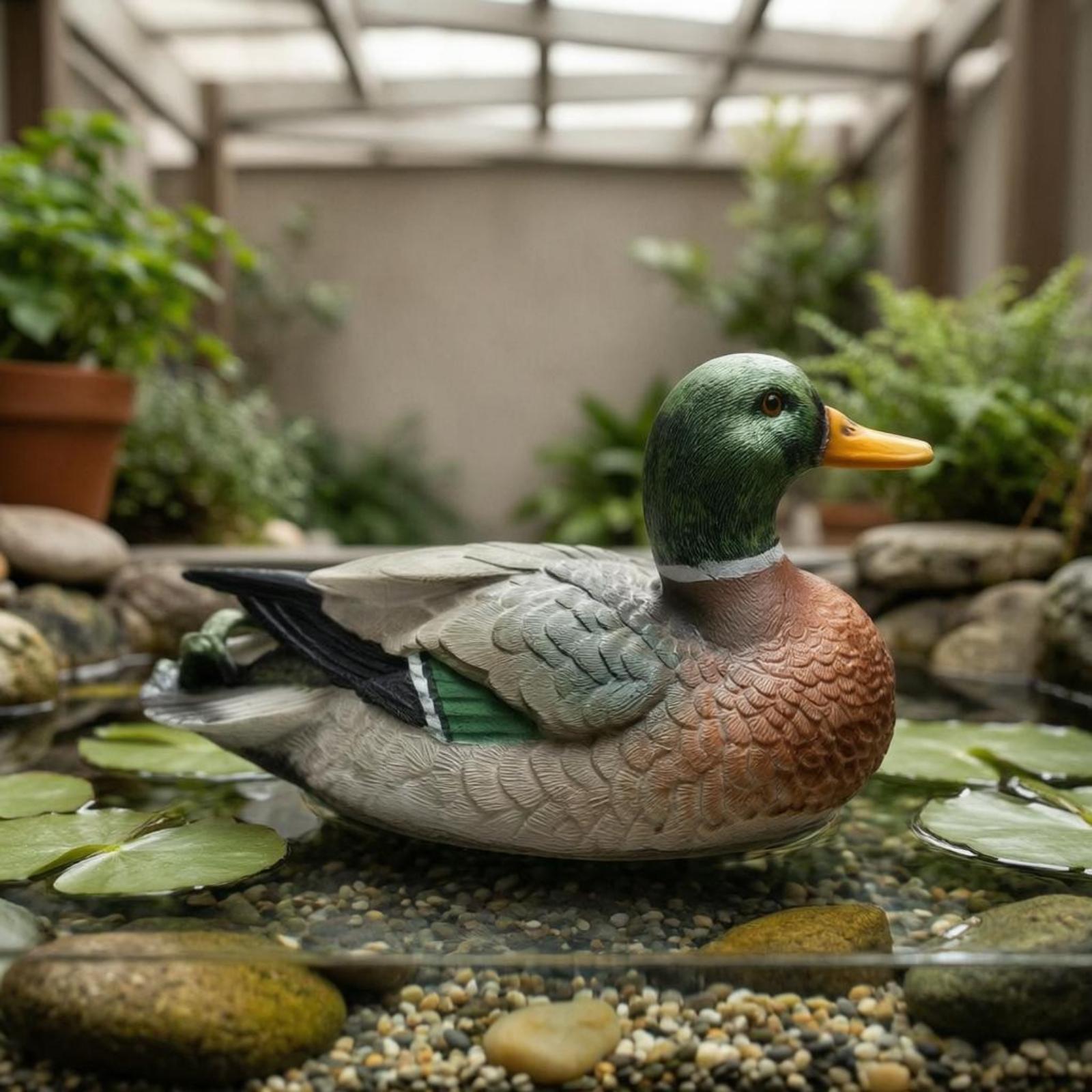 Reçine Ördek Heykeli, Dış Meka - Aquarium Decor incelemesi ve fiyatı