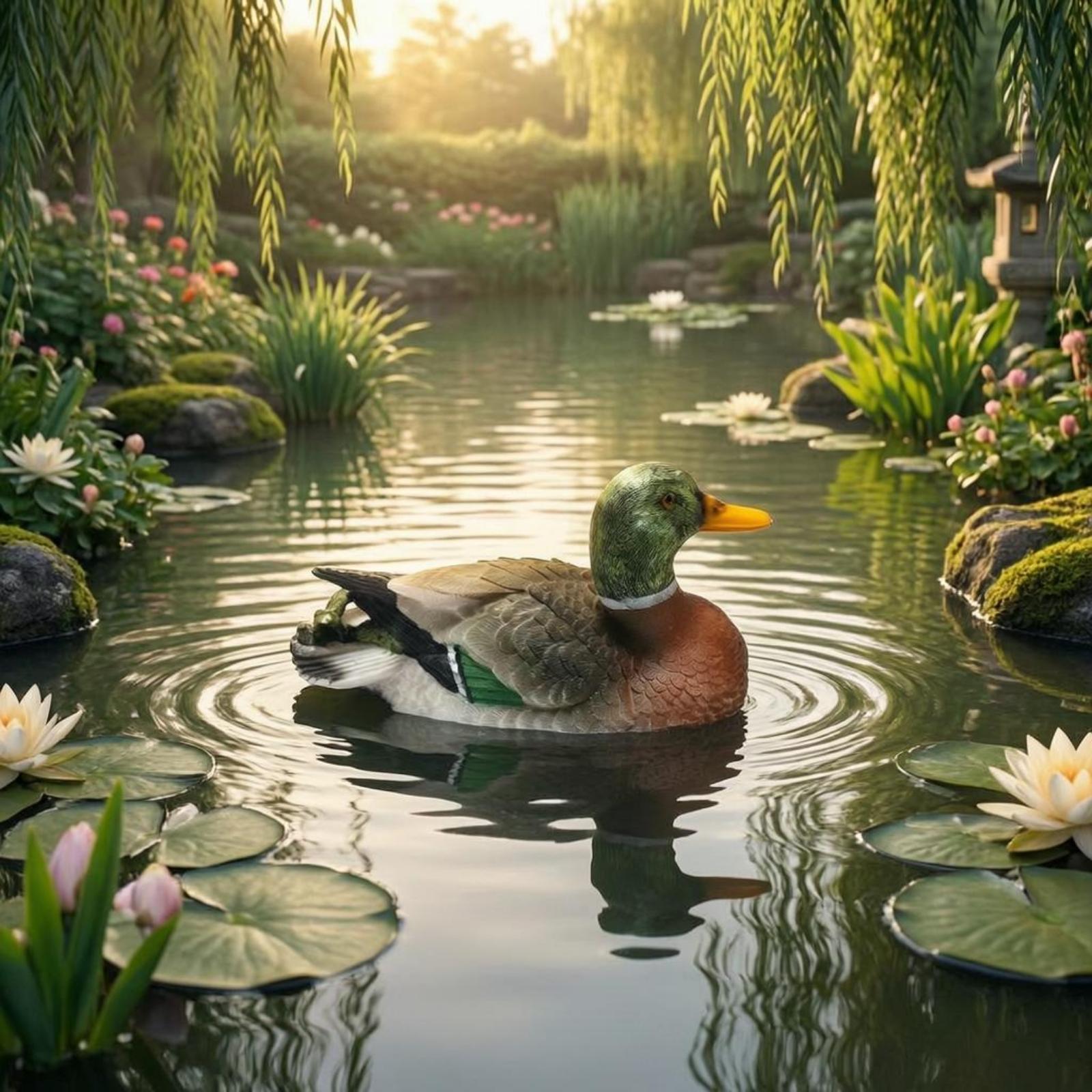 Reçine Ördek Heykeli, Dış Meka - Aquarium Decor incelemesi ve fiyatı